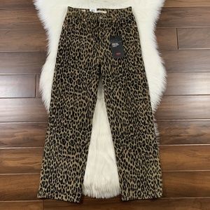 Levi's Gehu Leopard Ribcage Straight Ankle Pants